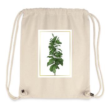 Green plant in gold frame - Stanley/Stella Recycled Gym Bag - natural - Front
