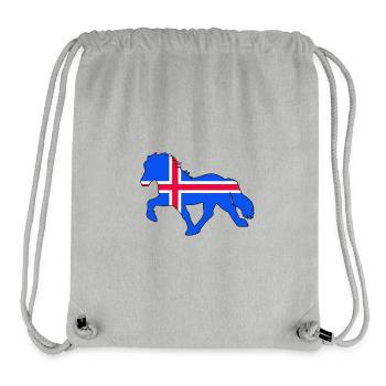 tölter flag iceland - Stanley/Stella recycelter Gym Bag - Grau meliert - Vorne