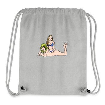 Sexy Girls Erotic Naked Woman Bikini Fantasy - Stanley/Stella Recycled Gym Bag - heather grey - Front