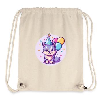 Wolf Birthday Baby - Stanley/Stella Recycled Gym Bag - natural - Front
