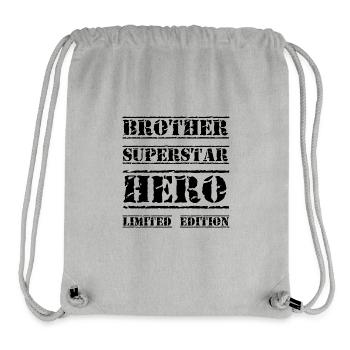 Bester Bruder Star Spruch - Stanley/Stella recycelter Gym Bag - Grau meliert - Vorne