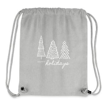 Weihnachten - Tannenbaum - Weihnachtspullover - Stanley/Stella recycelter Gym Bag - Grau meliert - Vorne