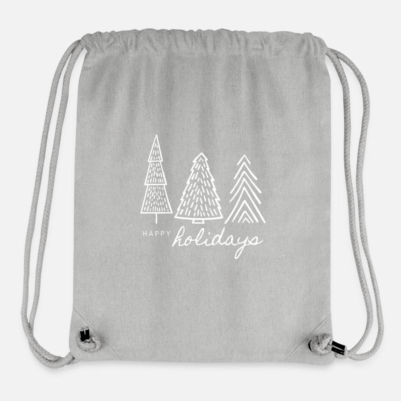 Weihnachten - Tannenbaum - Weihnachtspullover - Stanley/Stella recycelter Gym Bag - Grau meliert