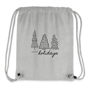 Weihnachten - Tannenbaum - Weihnachtspullover - Stanley/Stella recycelter Gym Bag - Grau meliert - Vorne