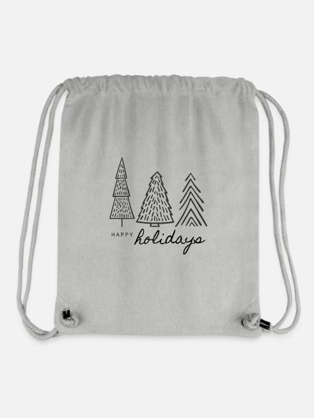 Weihnachten - Tannenbaum - Weihnachtspullover - Stanley/Stella recycelter Gym Bag - Grau meliert