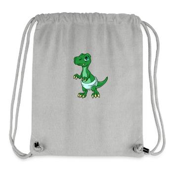 Kawaii Bébé TREX - Sac à cordon recyclé Stanley/Stella - gris chiné - Devant
