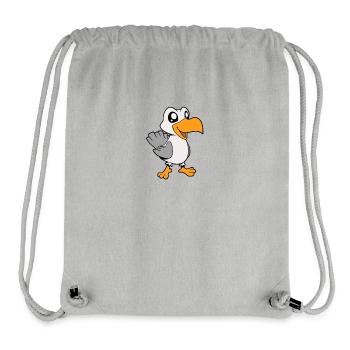 Kawaii Seagull - Stanley/Stella Recycled Gym Bag - heather grey - Front