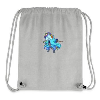 Wizard and magician - magical unicorn - Stanley/Stella Recycled Gym Bag - heather grey - Front