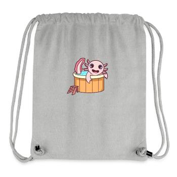 Axolotl im Hot Tub - Stanley/Stella recycelter Gym Bag - Grau meliert - Vorne