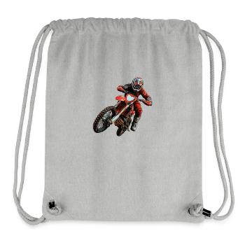 Off-road motorcycle - Stanley/Stella Recycled Gym Bag - heather grey - Front