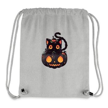 Katze Anime Halloween - Stanley/Stella recycelter Gym Bag - Grau meliert - Vorne