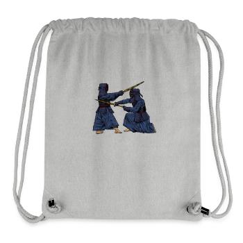 Japanische Kampfkünste - Kendo Kämpfer - Stanley/Stella recycelter Gym Bag - Grau meliert - Vorne