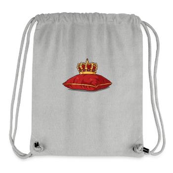 Couronne ornée royale - Royalcore - Sac à cordon recyclé Stanley/Stella - gris chiné - Devant