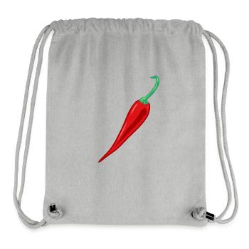 Chili Pepperoni Chilli Pod Hot Pepper - Stanley/Stella Recycled Gym Bag - heather grey - Front