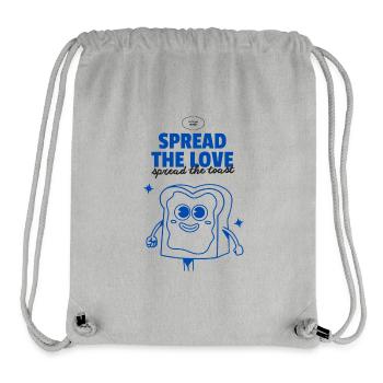 Étalez le pain grillé - Sac à cordon recyclé Stanley/Stella - gris chiné - Devant