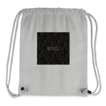 Michaela Name Vorname Muster - Stanley/Stella recycelter Gym Bag - Grau meliert - Vorne