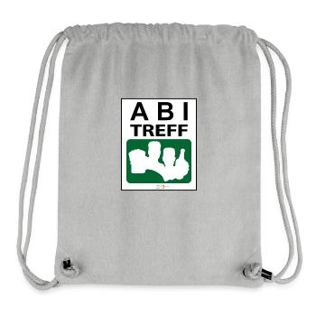 Bier Liga Logo ABI-Treff Jahr Blanko Grün - Stanley/Stella recycelter Gym Bag - Grau meliert - Vorne