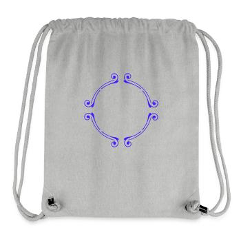 nice round Frame | Vectorgraphic - Stanley/Stella recycelter Gym Bag - Grau meliert - Vorne