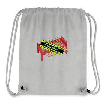 Der Grill ist eine Kritische Infrastruktur - Stanley/Stella recycelter Gym Bag - Grau meliert - Vorne