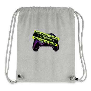 Kritischer Controller - Stanley/Stella recycelter Gym Bag - Grau meliert - Vorne