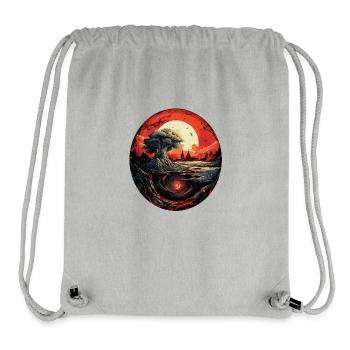 Geheimnisvoller Tunnel im Untergrund - Stanley/Stella recycelter Gym Bag - Grau meliert - Vorne