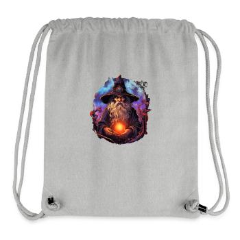 Le magicien sinistre - Sac à cordon recyclé Stanley/Stella - gris chiné - Devant