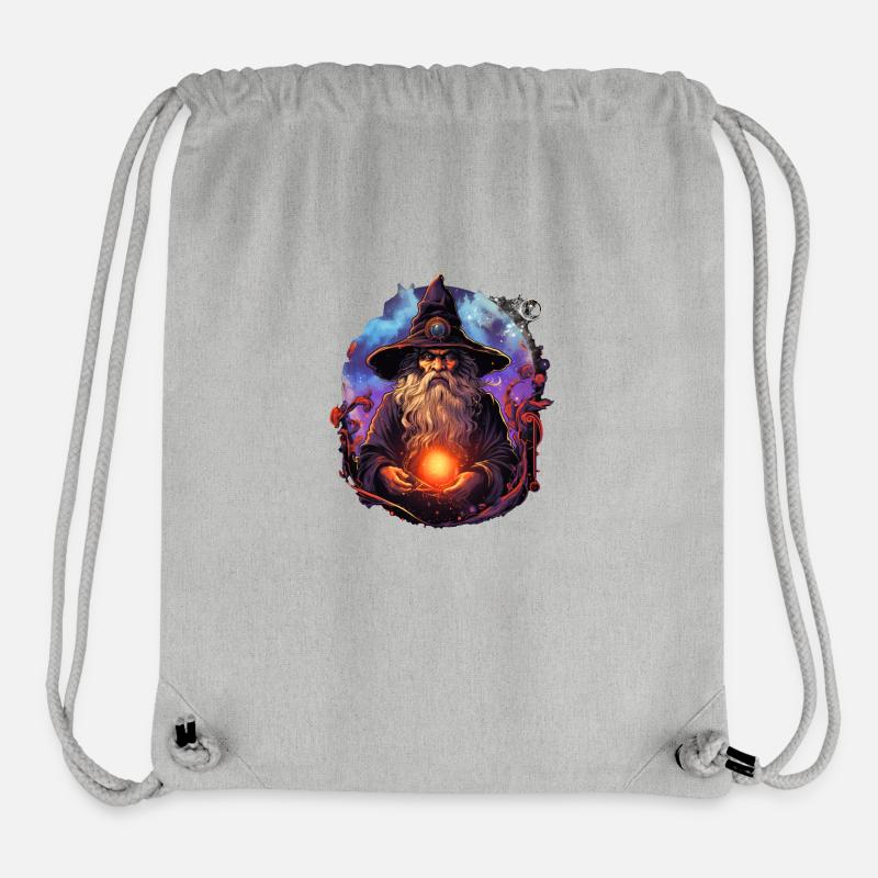 Le magicien sinistre - Sac à cordon recyclé Stanley/Stella - gris chiné