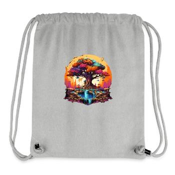 Herbstlicher Lebensbaum - Stanley/Stella recycelter Gym Bag - Grau meliert - Vorne