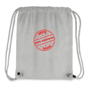 Beste Mama - Stanley/Stella recycelter Gym Bag - Grau meliert - Vorne