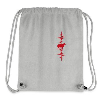 Herzschlag von Schafen - Stanley/Stella recycelter Gym Bag - Grau meliert - Vorne