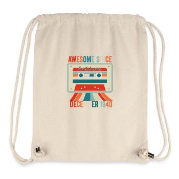 December 1940 - Awesome since December 1940 - Stanley/Stella Recycled Gym Bag - natural - Front