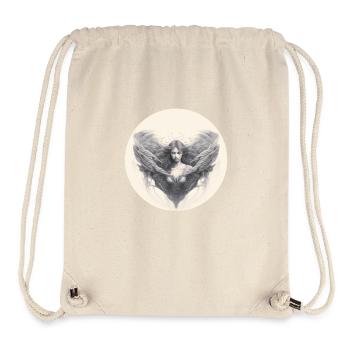 Ange pensif - Sac à cordon recyclé Stanley/Stella - blanc naturel - Devant