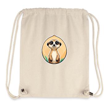 Erdmännchen Niedlich Illustration - Stanley/Stella recycelter Gym Bag - Naturweiß - Vorne