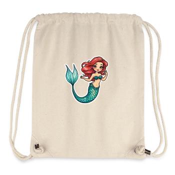 Mermaid Fantasy Illustration - Stanley/Stella Recycled Gym Bag - natural - Front