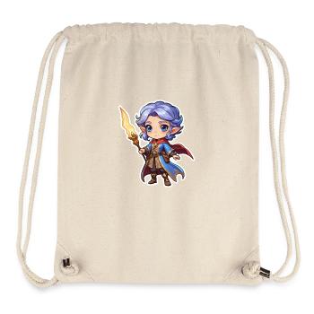Wizard Fantasy Illustration - Stanley/Stella Recycled Gym Bag - natural - Front