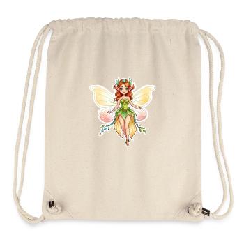 Fairy Fantasy Illustration - Stanley/Stella Recycled Gym Bag - natural - Front