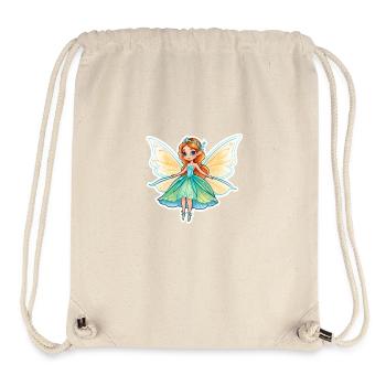 Fairy Fantasy Illustration - Stanley/Stella Recycled Gym Bag - natural - Front