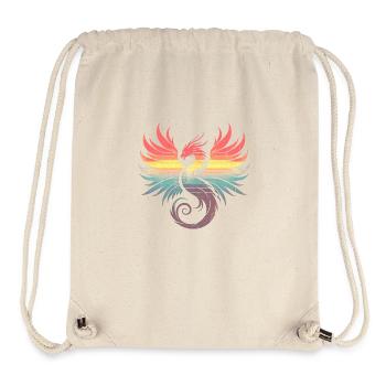 Retro Sunset Phoenix - Stanley/Stella Recycled Gym Bag - natural - Front