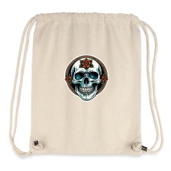 Totenkopf Neo Traditional - Stanley/Stella recycelter Gym Bag - Naturweiß - Vorne