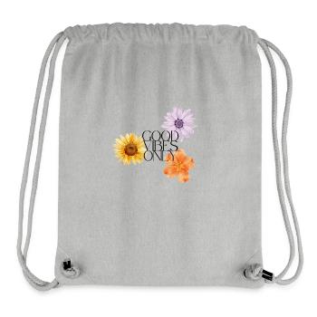 Blumen Design - Stanley/Stella recycelter Gym Bag - Grau meliert - Vorne