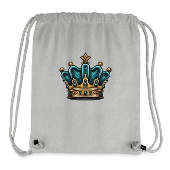 Couronne royale de Krone - Sac à cordon recyclé Stanley/Stella - gris chiné - Devant