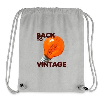 Back to Vintage Glühlampe - Stanley/Stella recycelter Gym Bag - Grau meliert - Vorne