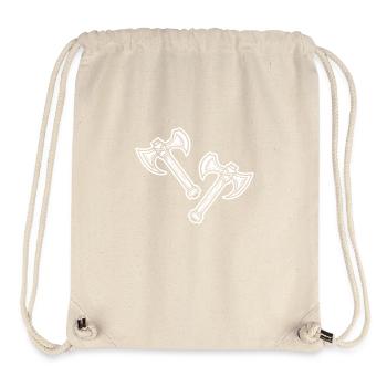 Élément de hache - Sac à cordon recyclé Stanley/Stella - blanc naturel - Devant