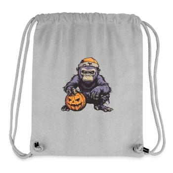 Gorilla Halloween Comic Lustig - Stanley/Stella recycelter Gym Bag - Grau meliert - Vorne