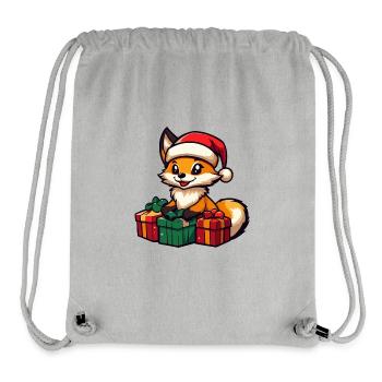 Fuchs Weihnachten Geschenke - Stanley/Stella recycelter Gym Bag - Grau meliert - Vorne