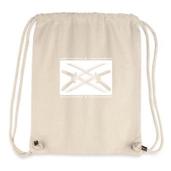 Élément d’épée de samouraï - Sac à cordon recyclé Stanley/Stella - blanc naturel - Devant