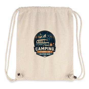 Stars on - everyday life off - Stanley/Stella Recycled Gym Bag - natural - Front