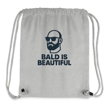 Men's Bald Gift Idea Bald Is Beautiful - Stanley/Stella Recycled Gym Bag - heather grey - Front