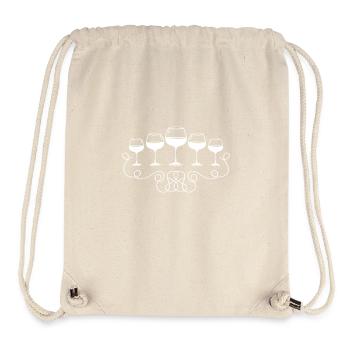 Wine icon red wine glass - Stanley/Stella Recycled Gym Bag - natural - Front