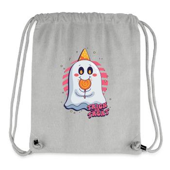 Süsses oder Saures Halloween Geist - Stanley/Stella recycelter Gym Bag - Grau meliert - Vorne
